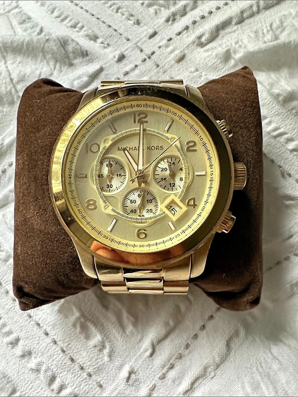 Michael Kors Runway Chronograph Gold-Tone Watch